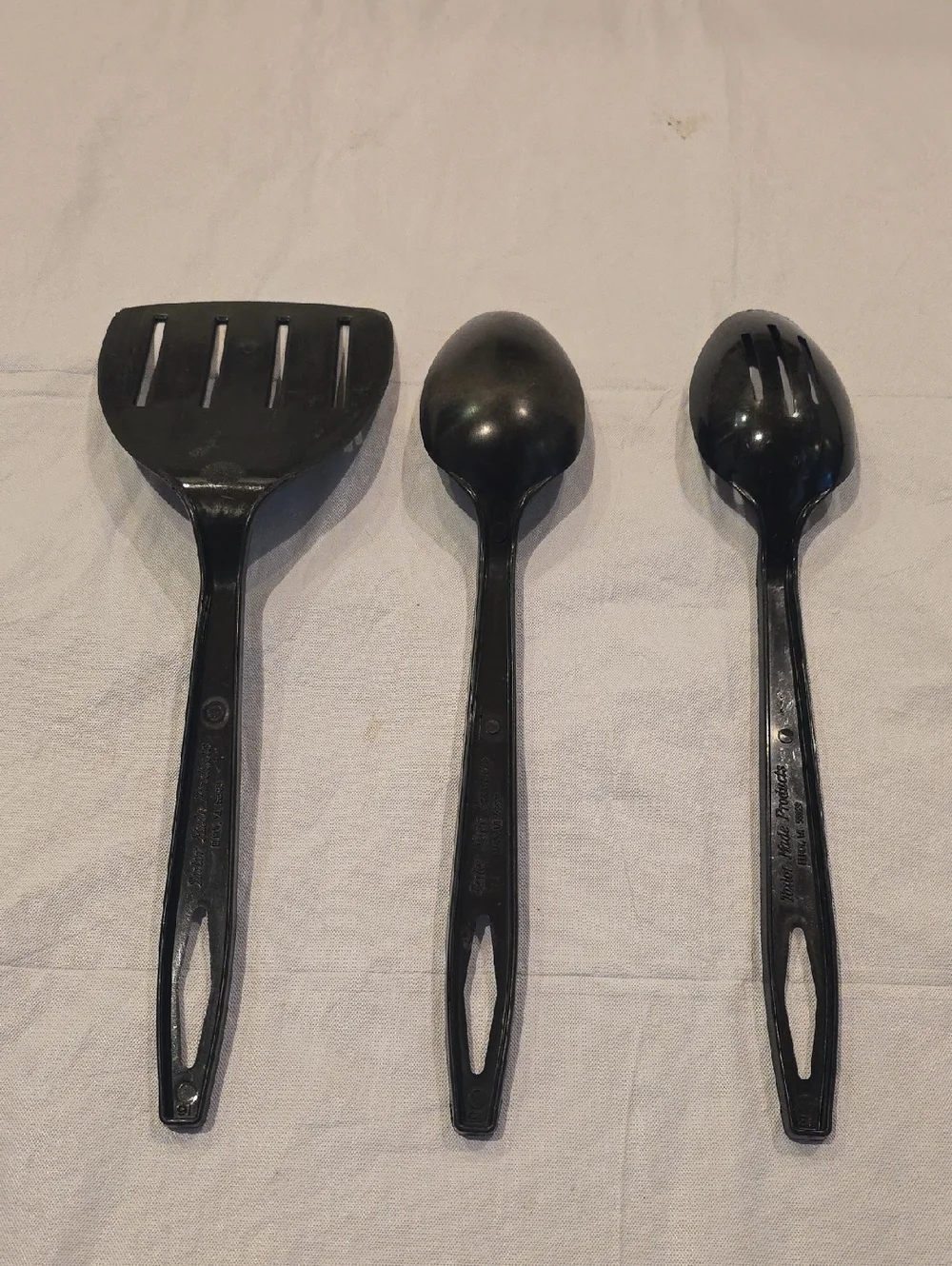 Tailor‎ Made Products Vintage 3 Piece Set Spatula Spoons Black